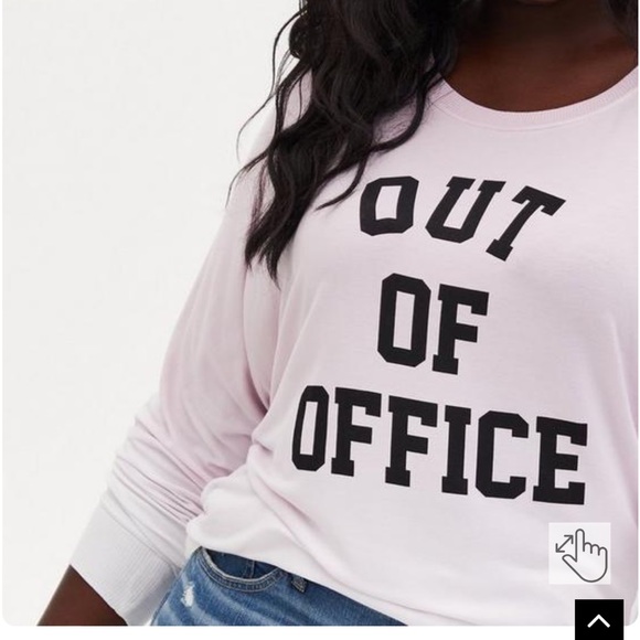 NWT Torrid Super Soft Out of Office Dolman Long Sleeve Tee 3 - Picture 1 of 6